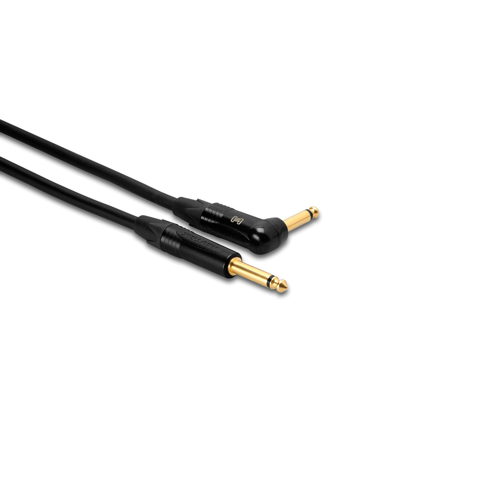 Hosa Hosa Edge 15-foot premium (top tier) Guitar Cable, Neutrik Connectors, 1/4" Straight-Angle, Black