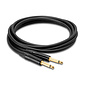 Hosa Edge 25-foot premium (top tier) Guitar Cable, Neutrik Connectors, 1/4" Straight-Straight, Black