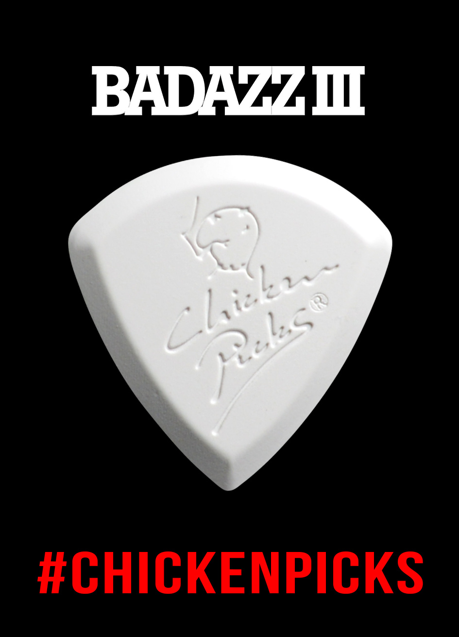 ChickenPicks 1x "Badazz III" 2.5mm (Jazz)- Ultimate tone, performance, control (Chicken Picks)
