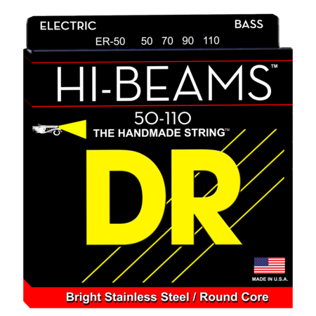 DR Strings ER-50 Heavy 4-String HI-BEAMS Stainless Steel Bass Strings
