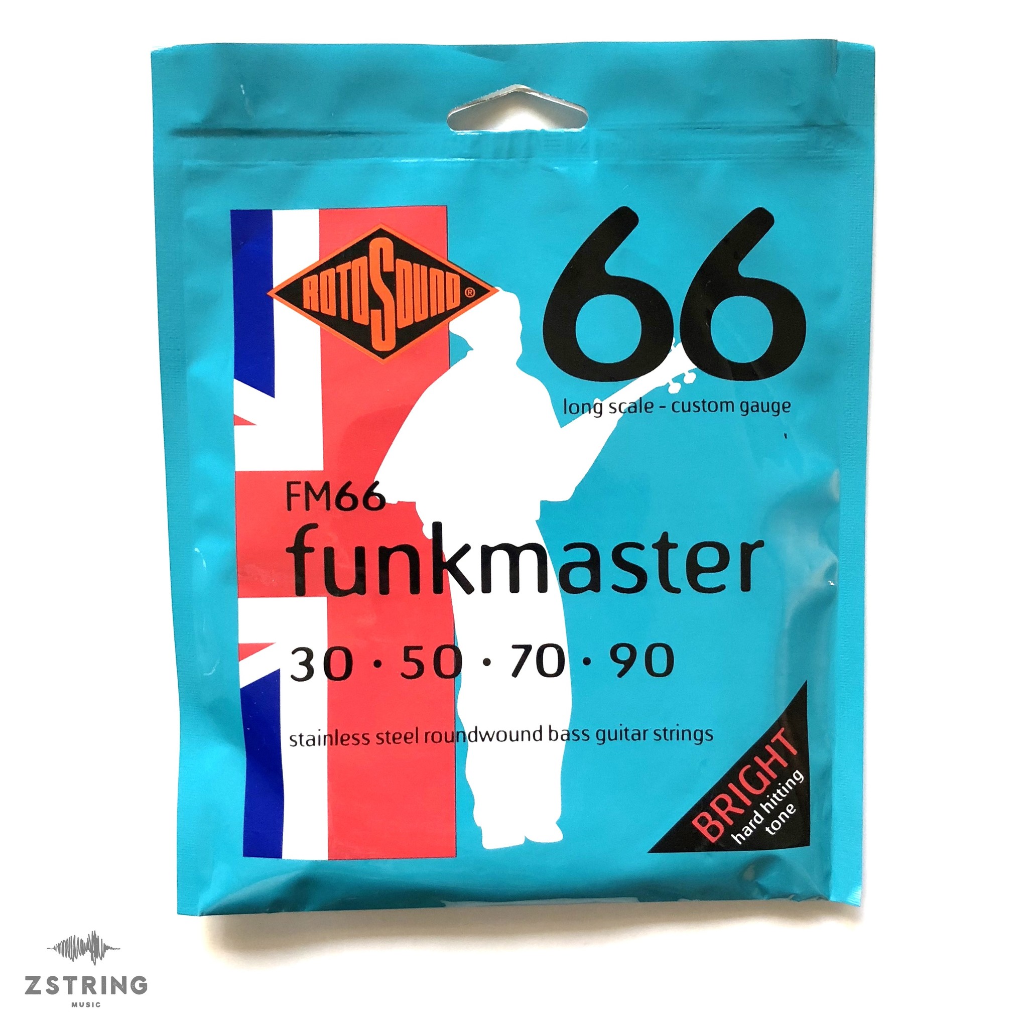 Rotosound FM66 Funkmaster Stainless Steel Roundwound Bass Strings - Long Scale - Custom Gauge