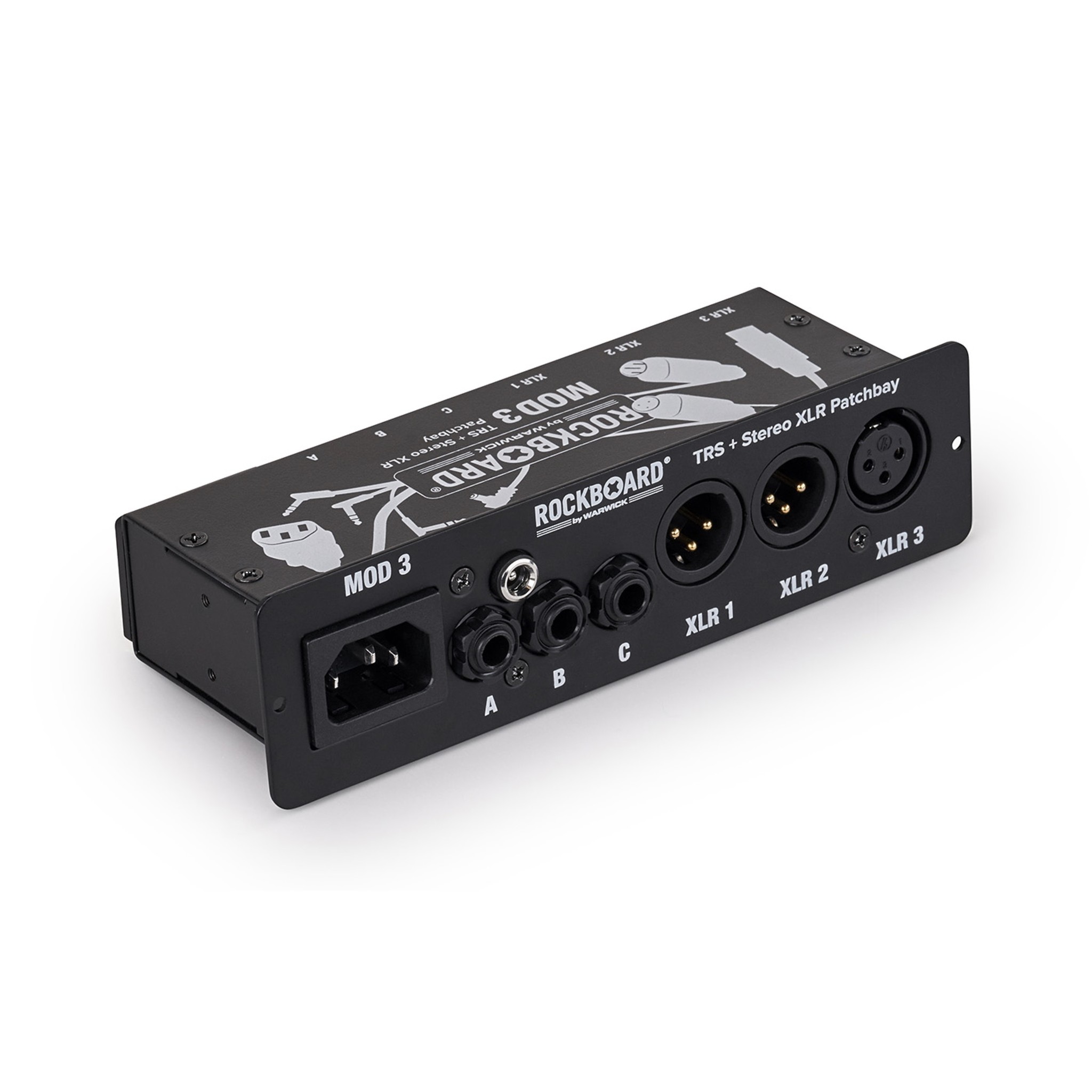 Rockboard MOD3 v2 All-in-One TRS & Stereo XLR Patchbay for Vocalists & Acoustic Players