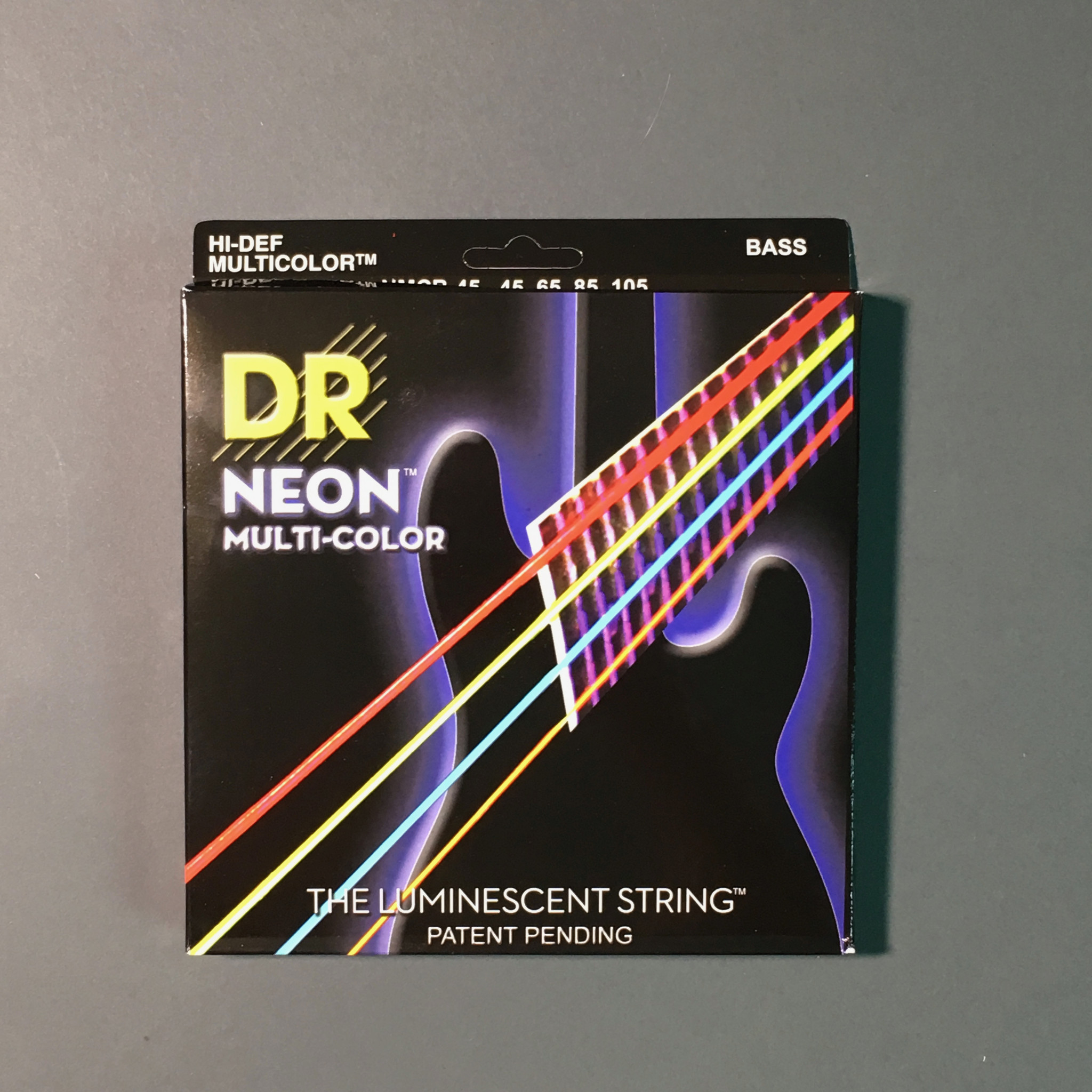 DR Strings NMCB-45 Hi-Def Neon Multi-Color Bass Strings