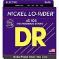 DR Strings NICKEL LO-RIDERª - Nickel Plated Bass Strings: Medium 45-105, NMH-45
