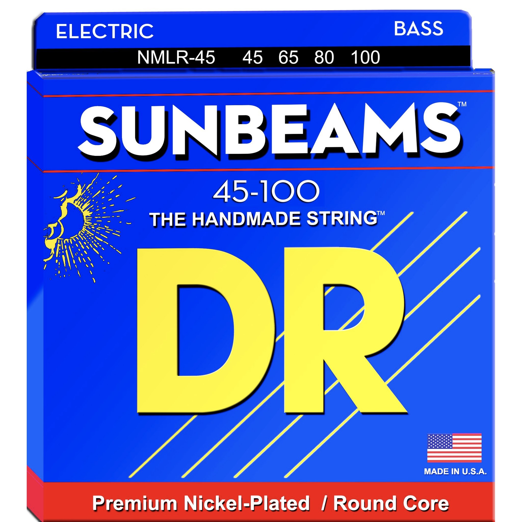 DR Strings SUNBEAMª - Nickel Plated Bass Strings: Light to Medium 45-100 , NMLR-45