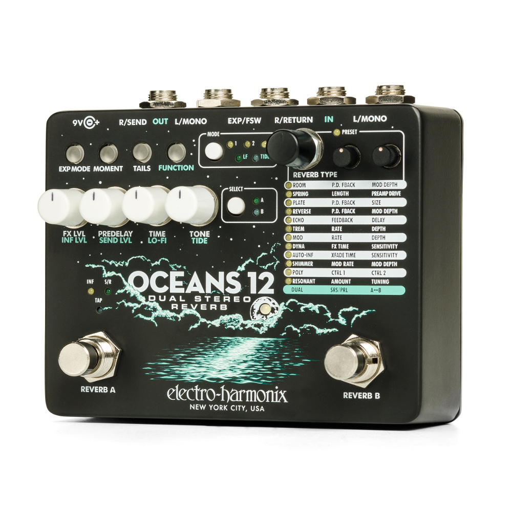 Electro-Harmonix Oceans 12 Dual Stereo Reverb