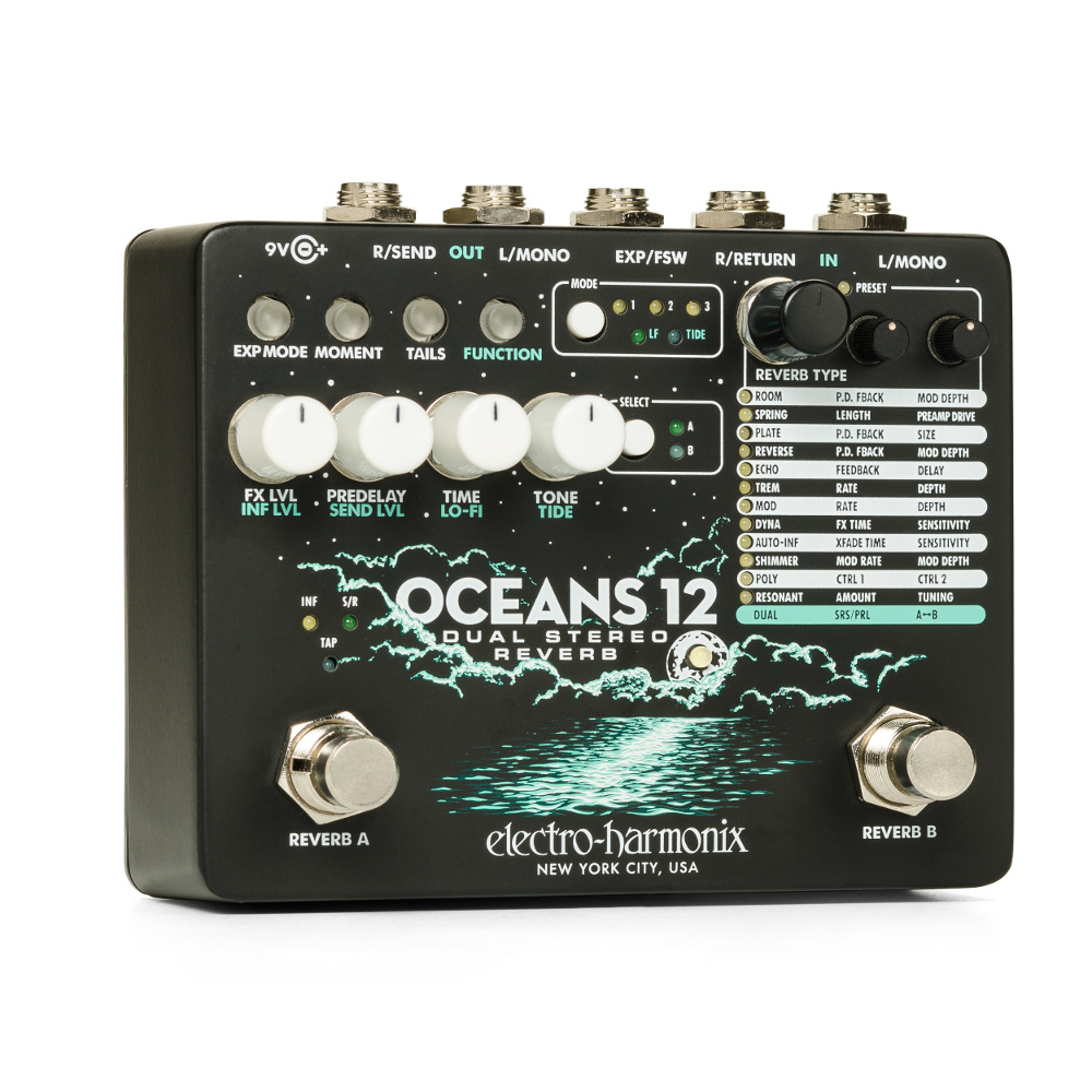 Electro-Harmonix Oceans 12 Dual Stereo Reverb