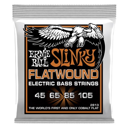 Ernie Ball 2813 Hybrid Slinky Cobalt Flatwound Electric Bass Strings (45-105)
