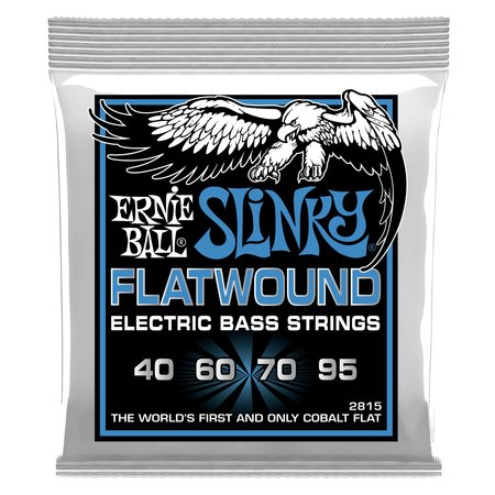 Ernie Ball 2815 Extra Slinky Flatwound Electric Bass Strings (40-95)