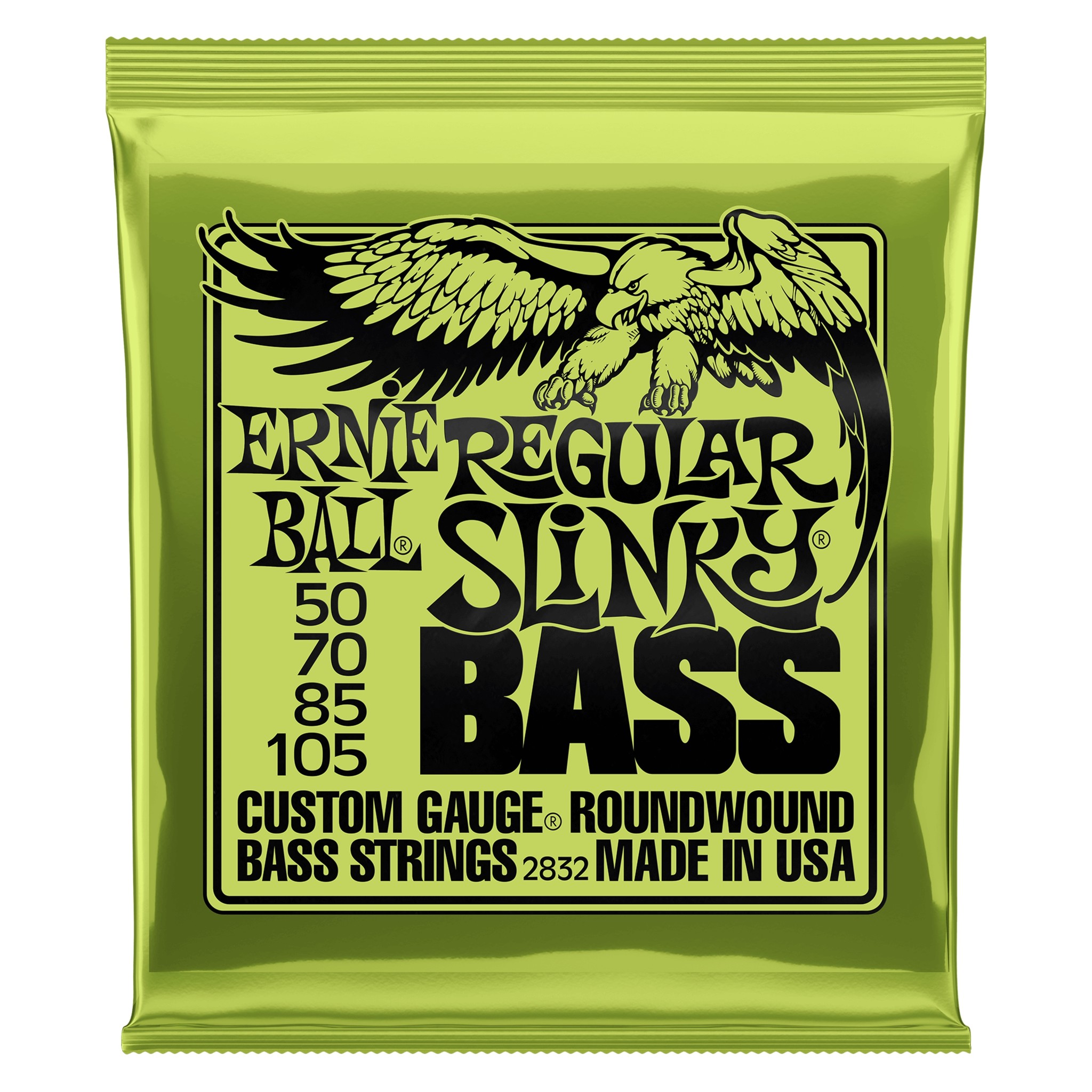 Ernie Ball 2832 Regular Slinky Round Wound Electric Bass Strings (50-105)