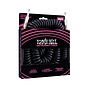 Ernie Ball 30' Coiled Straight / Straight Instrument Cable, Black