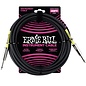 Ernie Ball 20' 1/4" Straight / Straight Instrument Cable - Black (20-foot)