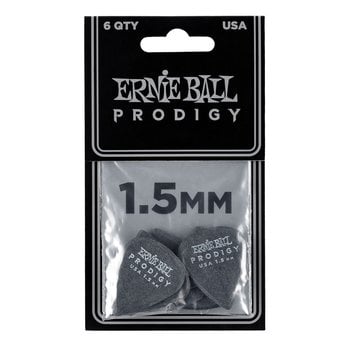 Ernie Ball 1.5mm Black Standard Prodigy Picks 6-Pack (P09199)
