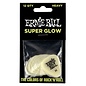 Ernie Ball Super Glow Cellulose Picks Heavy 12-pack