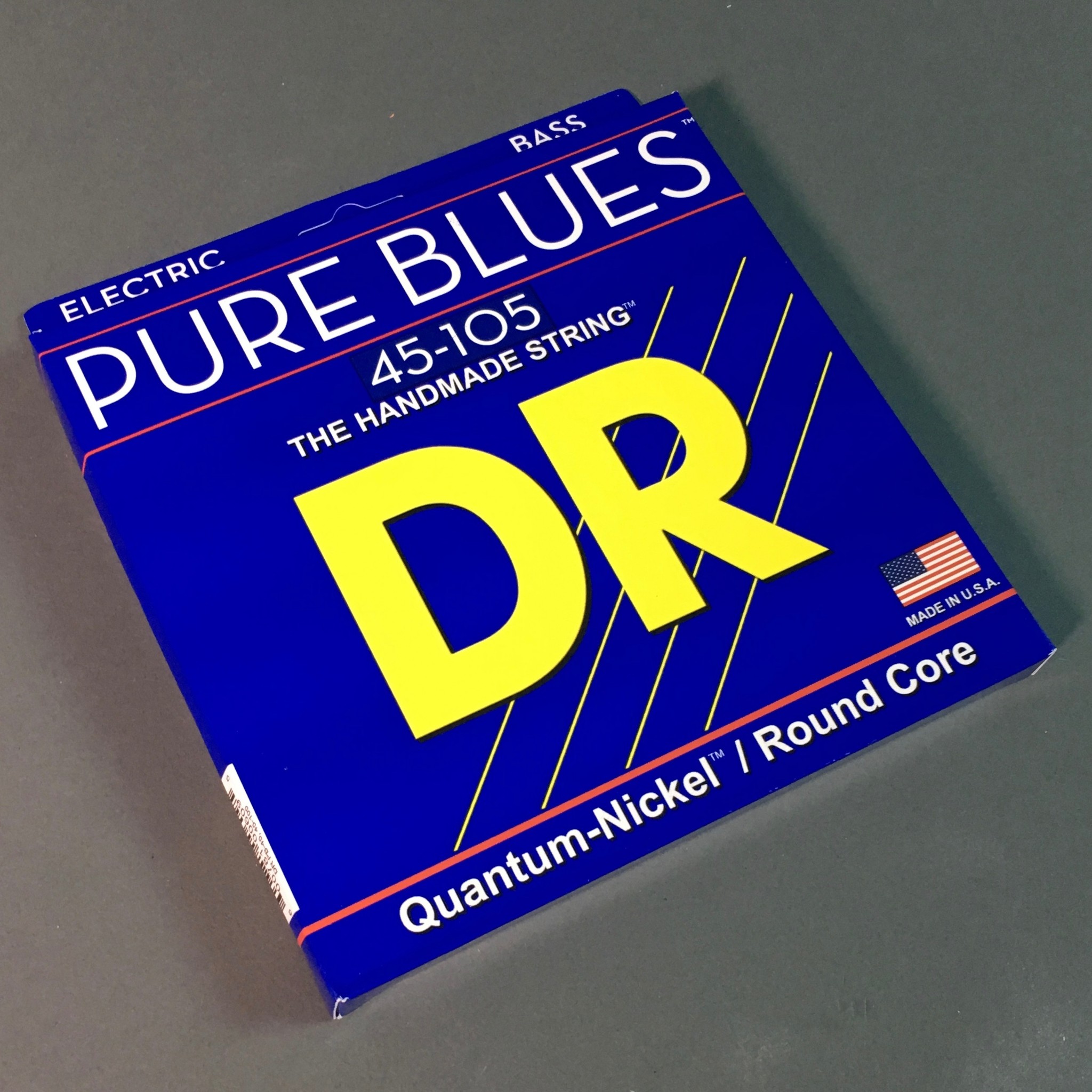DR Strings Pure Blues 45-105 Bass Guitar Strings (PB-45), Quantum-Nickel / Round Core