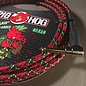 Pig Hog "Tartan Plaid" Vintage Woven Instrument Cable - 10 FT Right Angle (PCH10PLR)