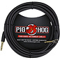 Pig Hog "Black Woven" Tour Grade Instrument Cable, 20ft Right Angle PCH20BKR