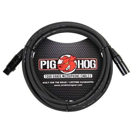 Pig Hog 8mm Tour Grade Microphone Cable, 10ft XLR (PHM10)