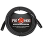 Pig Hog Black & White Woven Tour Grade Microphone Cable, 10ft XLR (PHM10BKW) (10-foot, 10')