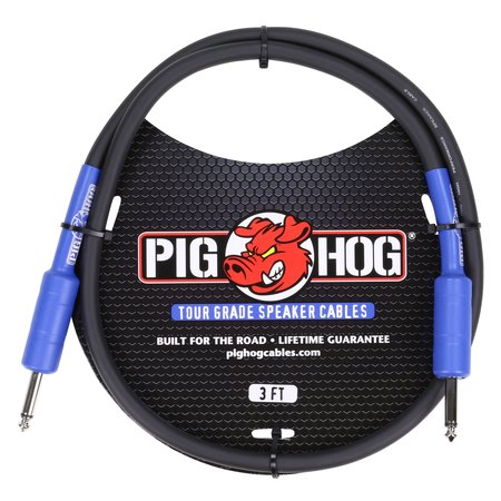 Pig Hog 9.2mm Tour Grade Speaker Cable, 3ft (14 gauge wire) (PHSC3)