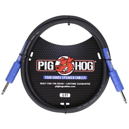 Pig Hog 8mm Tour Grade Speaker Cable, 5ft (14 gauge wire) (PHSC5)