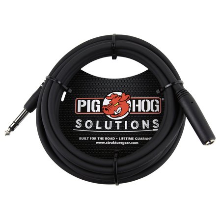Pig Hog  Solutions 10-foot TRS/Headphone Extension Cable, 1/4" TRS(M)-1/4"TRS(F) (PHX14-10)