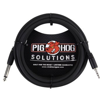 Pig Hog Solutions 10-Foot 3.5mm TRS to 1/4" Mono, PX-35T4M