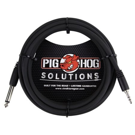 Pig Hog Solutions 10-Foot 3.5mm TRS to 1/4" Mono, PX-35T4M