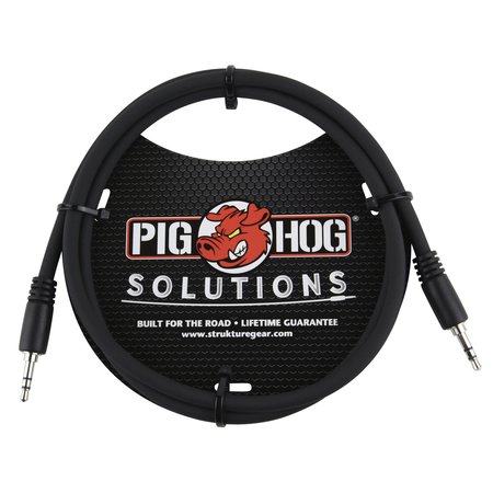 Pig Hog Solutions 3.5mm TRS to 3.5mm TRS, 3 ft (PX-T3503)