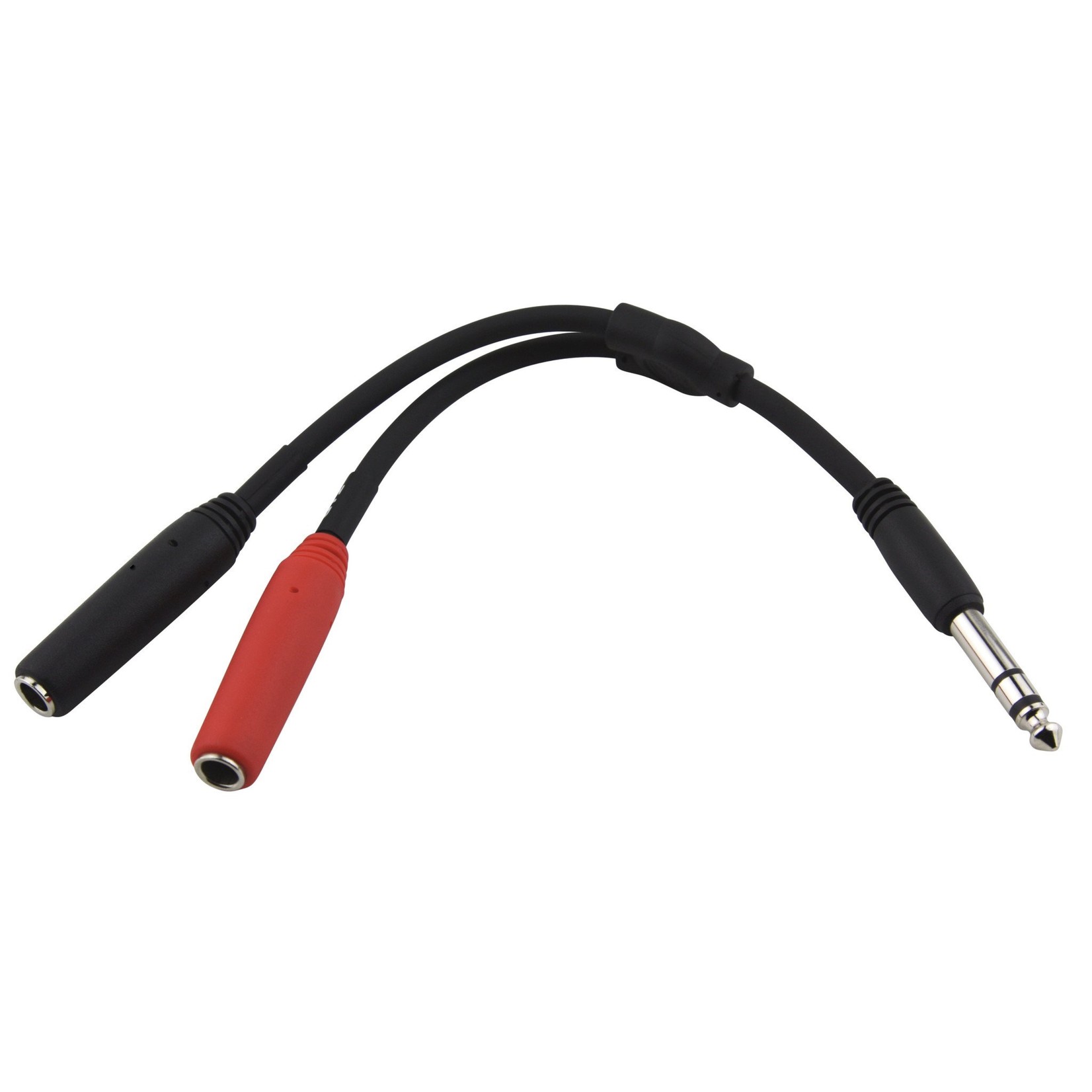 Pig Hog Pig Hog Solutions - 6" Y-Cable, Stereo 1/4"(M)-Dual Mono 1/4"(F)- Splitter/Merger/Breakout, PY-S214F