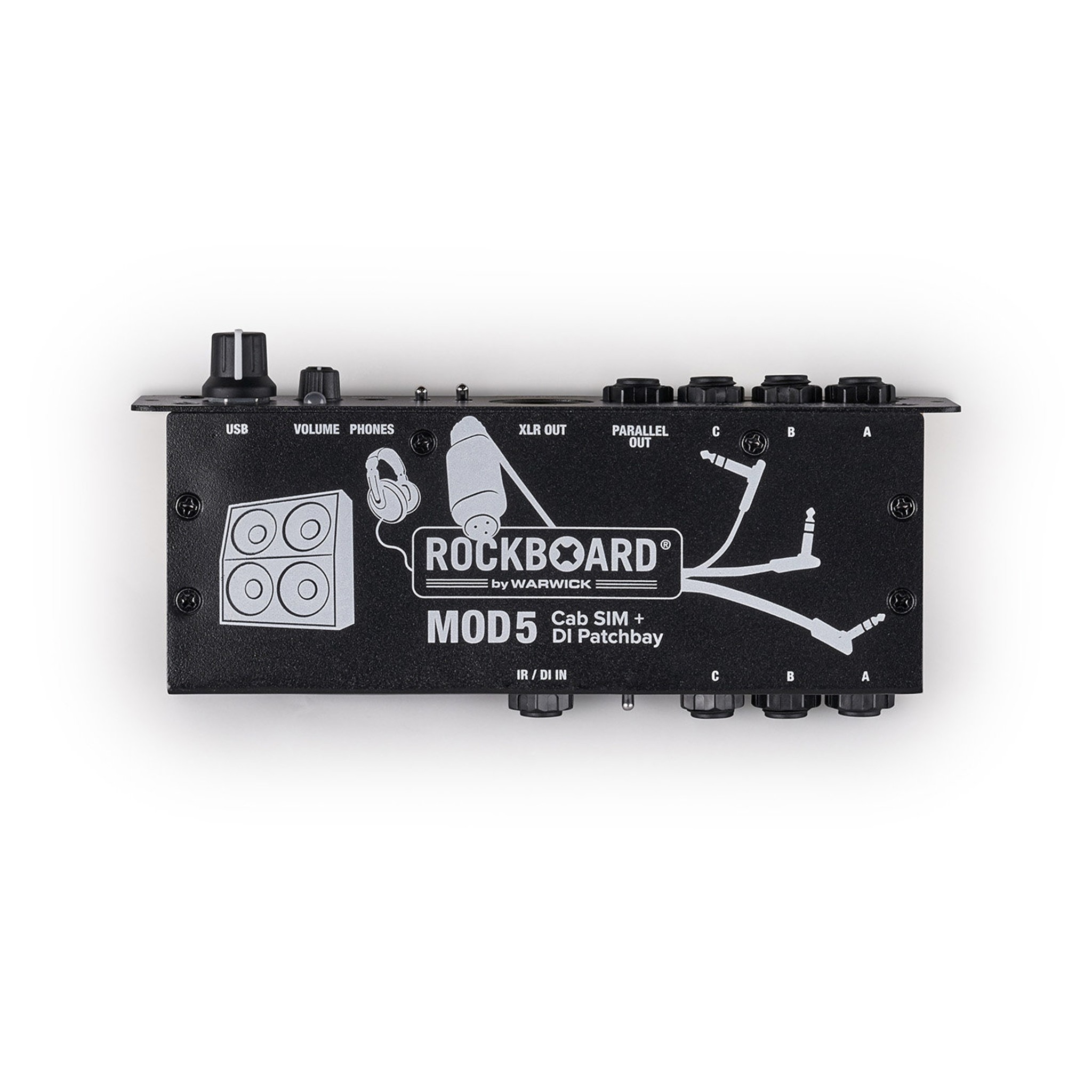 Rockboard MOD5 Cab Sim DI Headphone Amp Patchbay for Pedalboards (MOD 5)