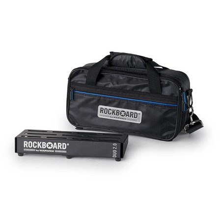 Rockboard Duo 2.0 Small (3-5 pedals) Pedalboard with Gigbag (12 5/8" x 5 1/2")