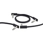 Rockboard Flat Patch TRS Cable, 15 cm / 5.90", Black, low profile, for switch & expression pedals.