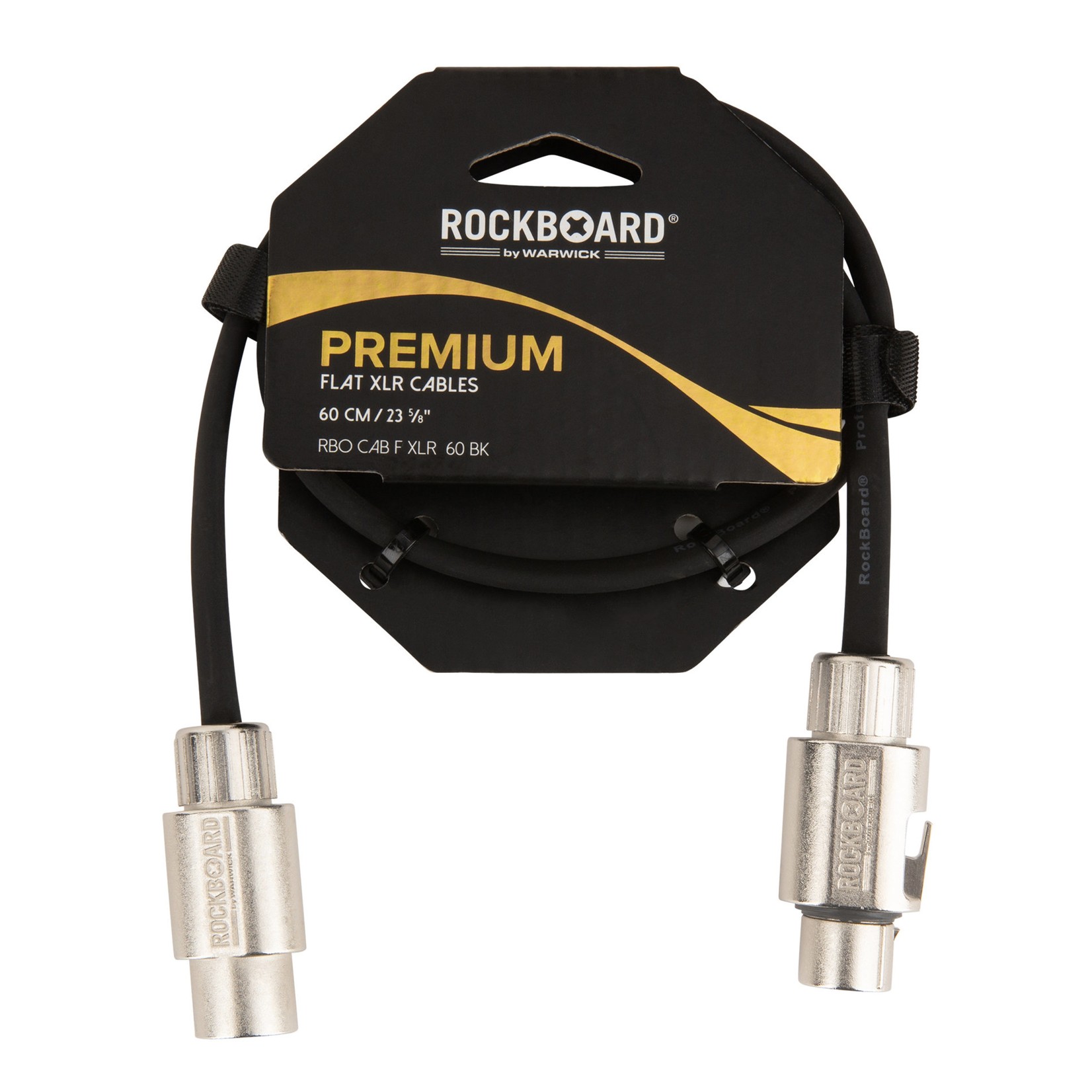 Rockboard Rockboard Premium Flat Xlr Microphone Cable 60cm 23 5 8 Short Approx 2 Feet Z String Music