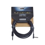 Rockboard Rockboard Flat Lead (Instrument) Cable - 600 cm / 236.25" (~20 ft) - 1/4" Straight to Right Angle