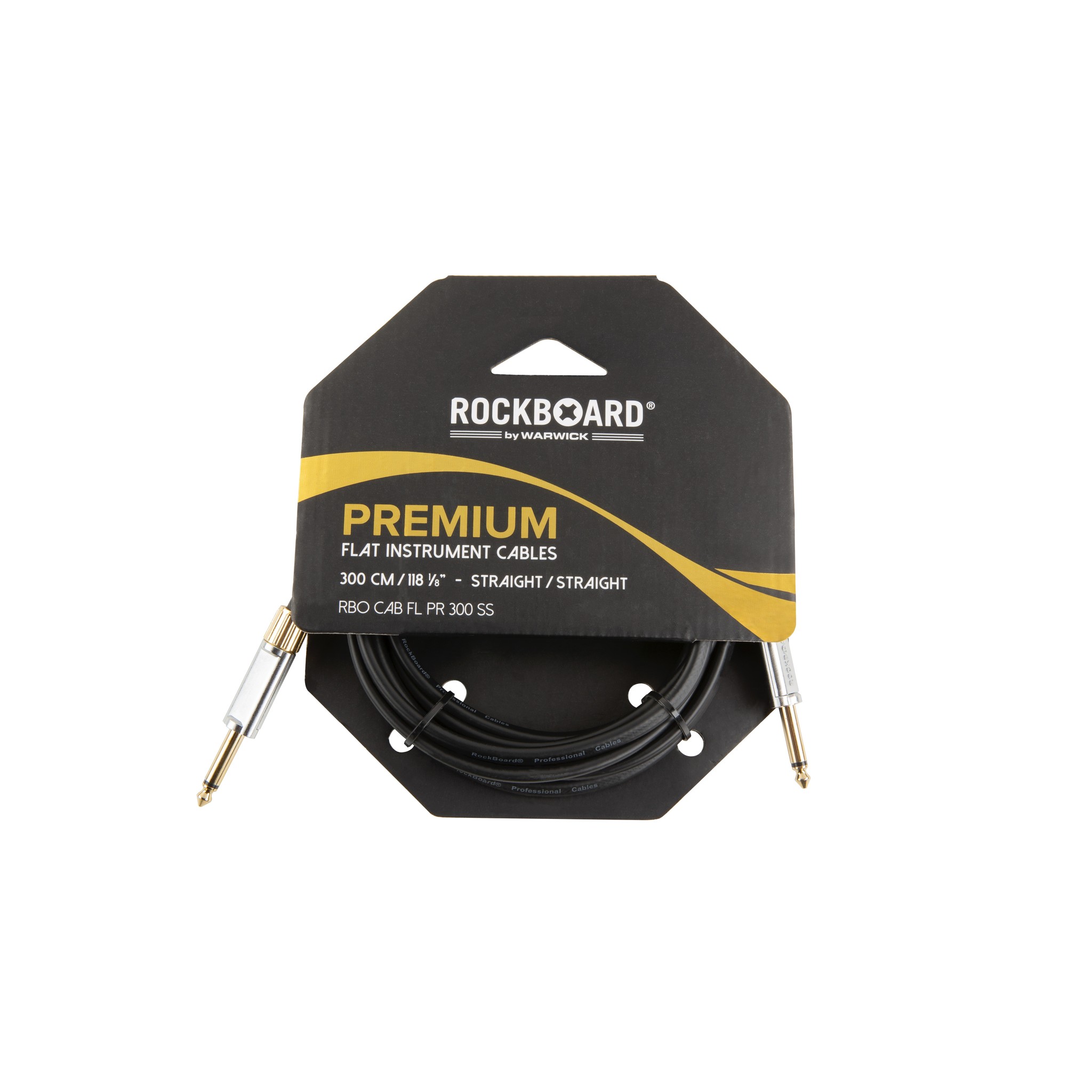 RockBoard PREMIUM Flat Instrument Cable, 300 cm / 9.8 ft., straight/straight