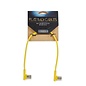 Rockboard Flat MIDI Cable - 30 cm (11 13/16"), Yellow,  Angled Plugs