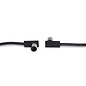 Rockboard Flat Patch MIDI Cable, 300 cm (9.84'),  Black low profile, right angle plugs