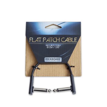 RockBoard Flat Patch Cable, Black, 10 cm (3.93"), low profile
