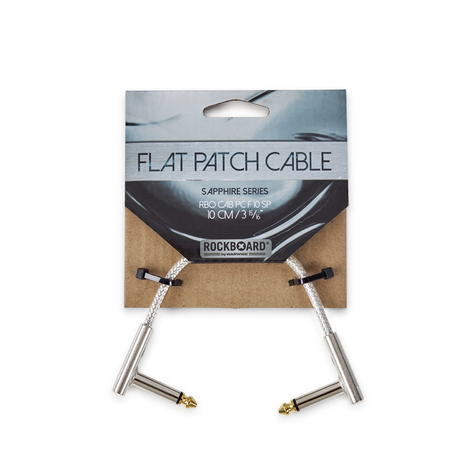 Rockboard RockBoard Flat Patch Cable - Sapphire Series, 10 cm (3 15/16")