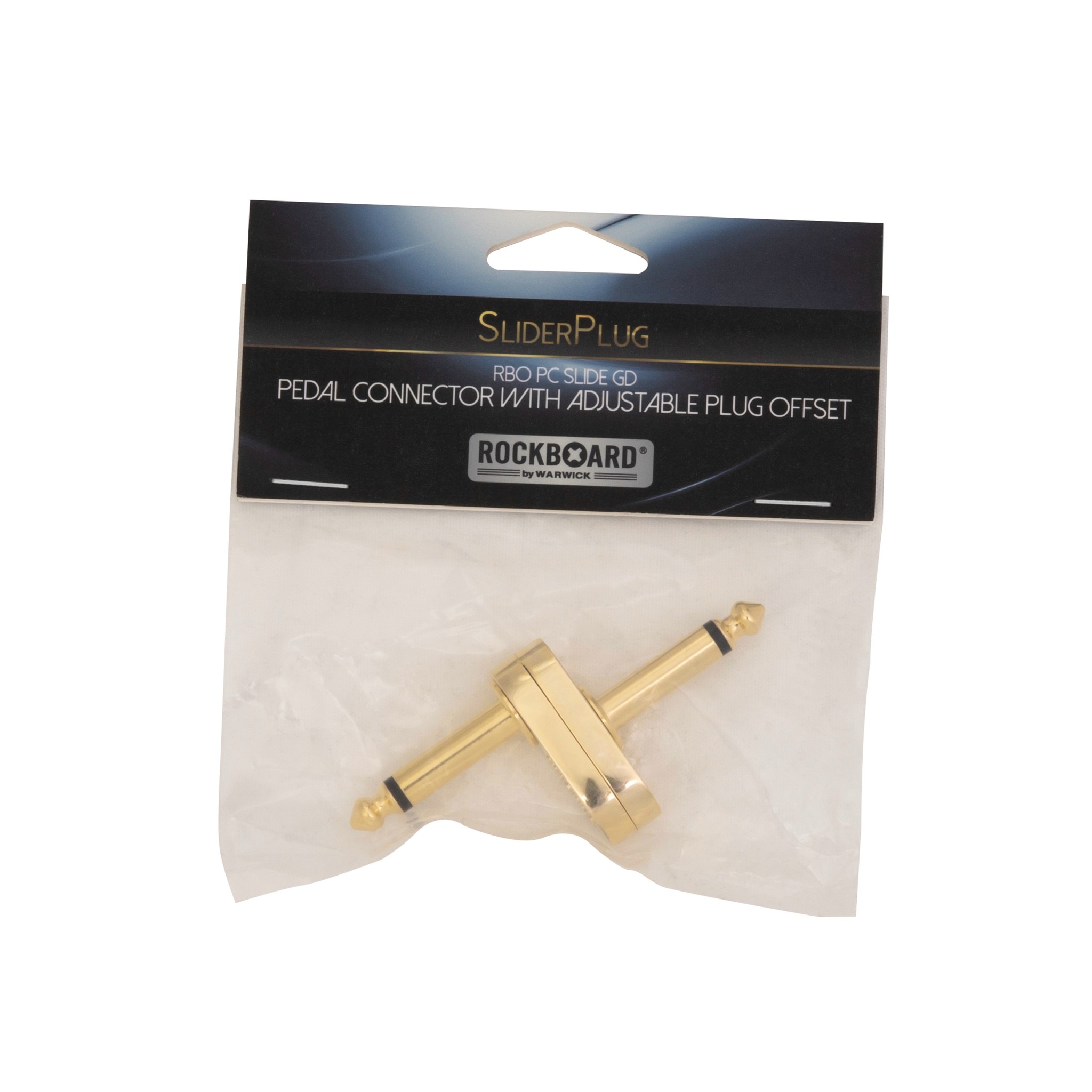 RockBoard SliderPlug Pedal Connector with Adjustable Plug Offset, Gold