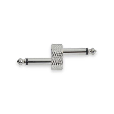 Rockboard Compact Pedal Z-Connector, Nickel - Plug to Plug Length: 10mm / 3/8"