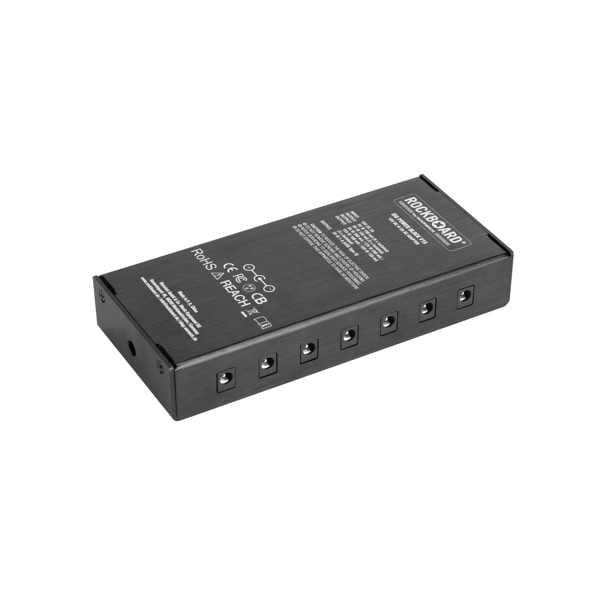 Rockboard ISO Power Block V16 Isolated Pedal Multi-Power Supply (9V, 12V, 15V, 18V, USB)