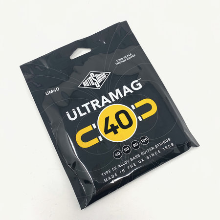 Rotosound Ultramag 40 - Type 52 Alloy Bass Guitar Strings, Long Scale (40 60 80 100) - NEW