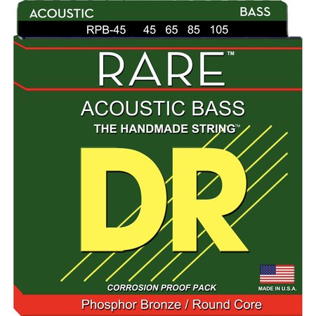 DR Strings RAREª - Phosphor Bronze Acoustic Bass Strings: Medium 45-105