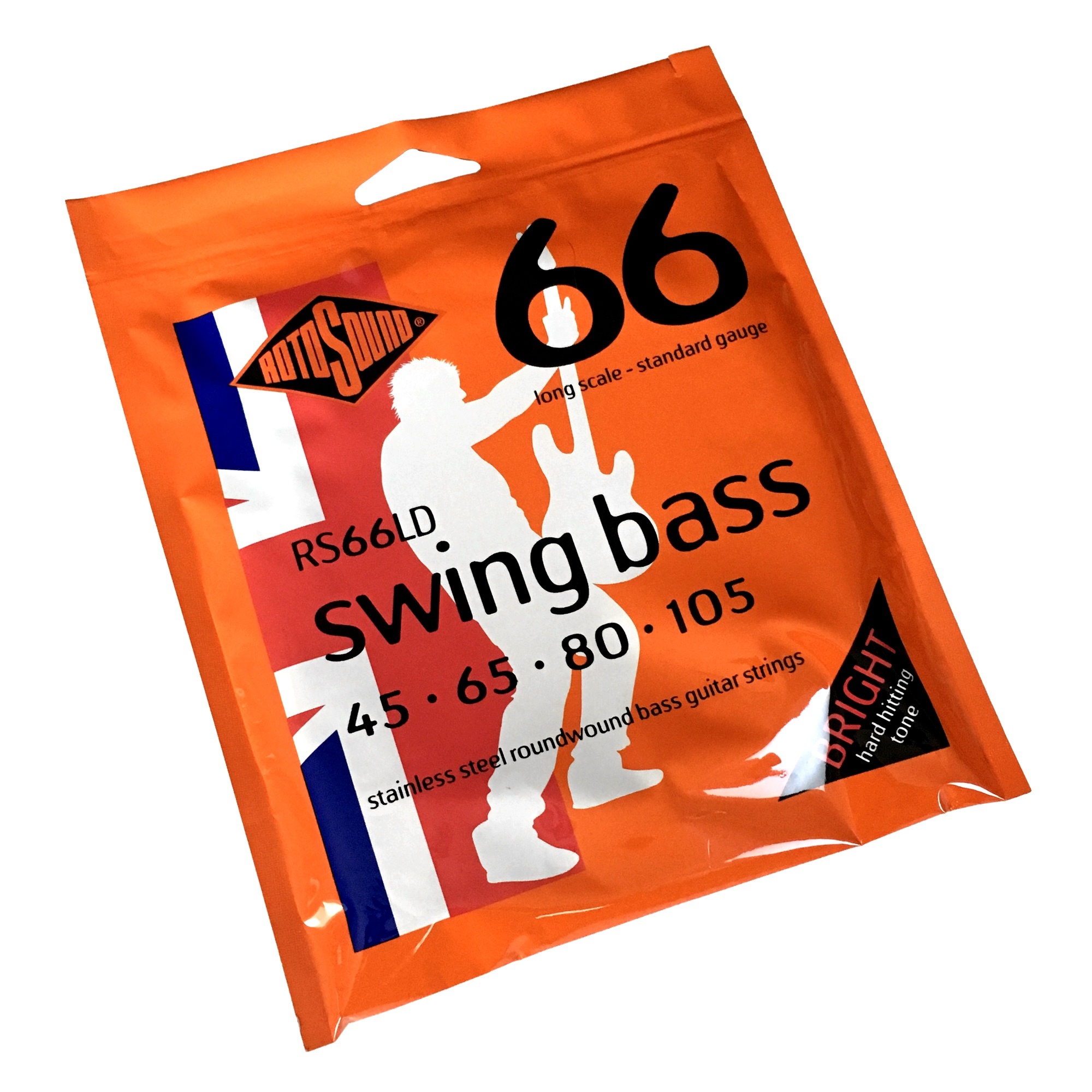 Rotosound RS66LD Swing Bass 66 Stainless Steel Roundwound Strings (45-105)