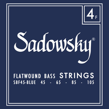 Sadowsky Blue Label Bass Strings, Stainless Steel Flatwound, 4-String Set (045-105)