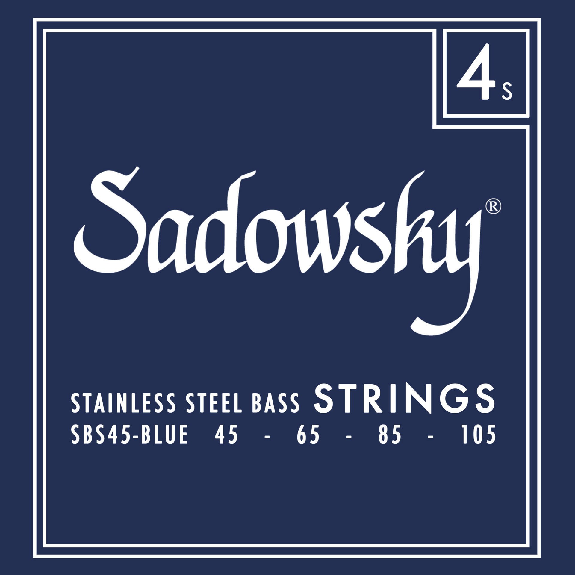 Sadowsky Blue Label Bass Strings Set - Stainless Steel - 4 String (45-105)