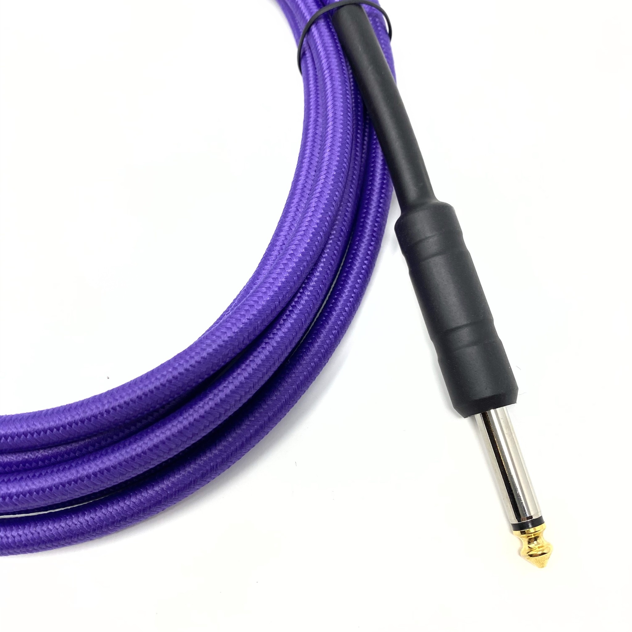 Strukture 10 ft Instrument Cable, Woven, Purple, 1/4" (Latest Version with Improved Black Wraps!)