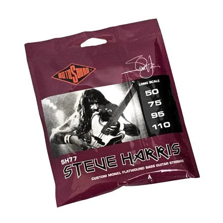 Rotosound SH77 Steve Harris (Iron Maiden) Custom Monel Flatwound Bass Guitar Strings (50-110)